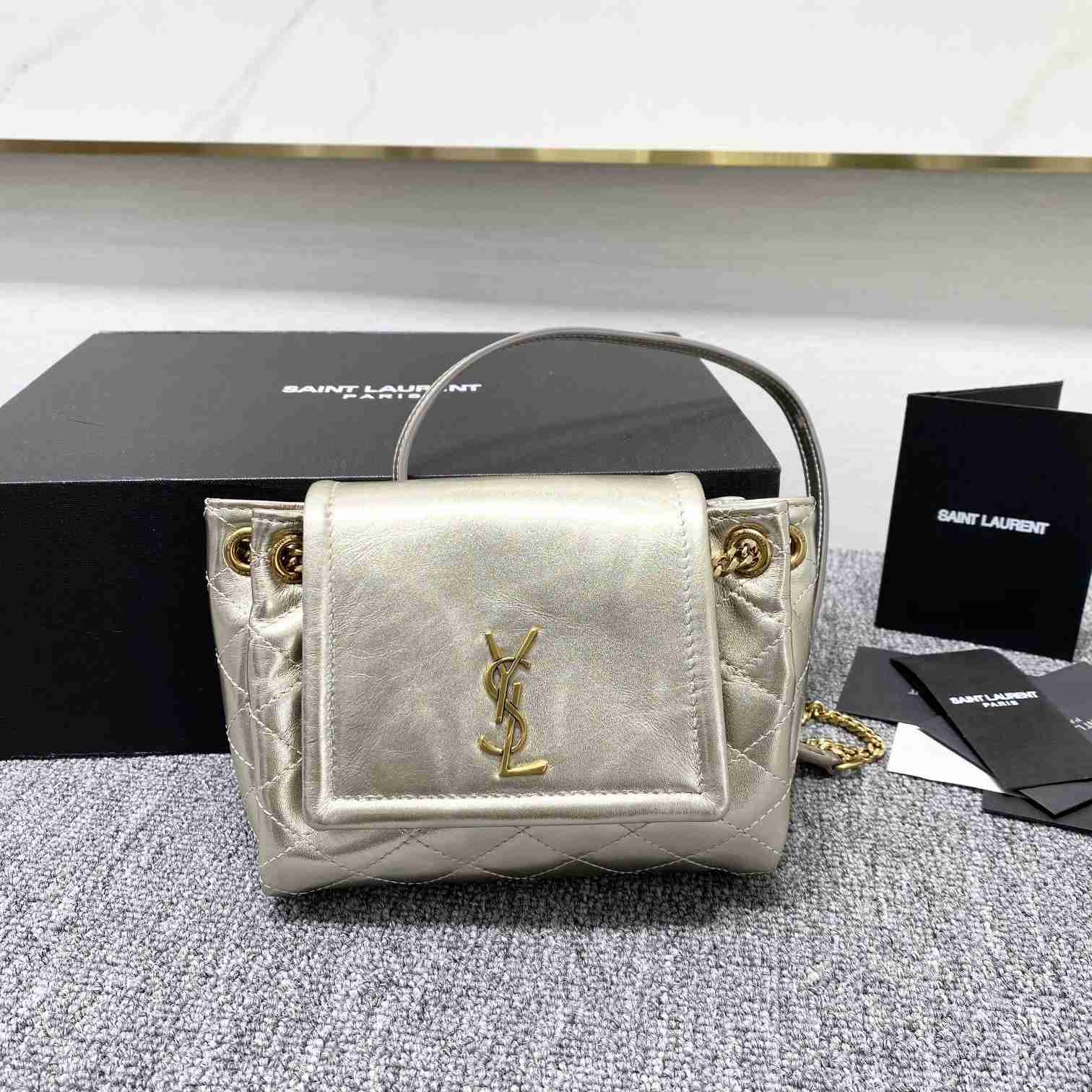 Saint Laurent Mini Nolita In Lambskin - PerfectKickZ