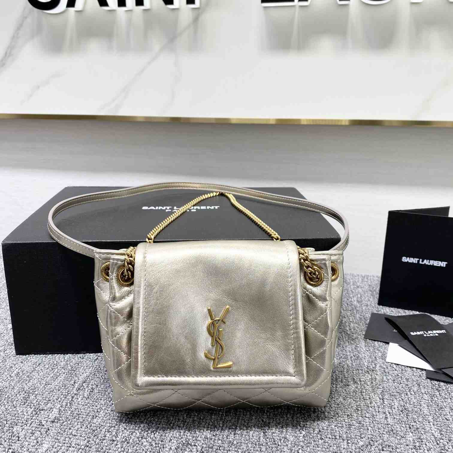 Saint Laurent Mini Nolita In Lambskin - PerfectKickZ