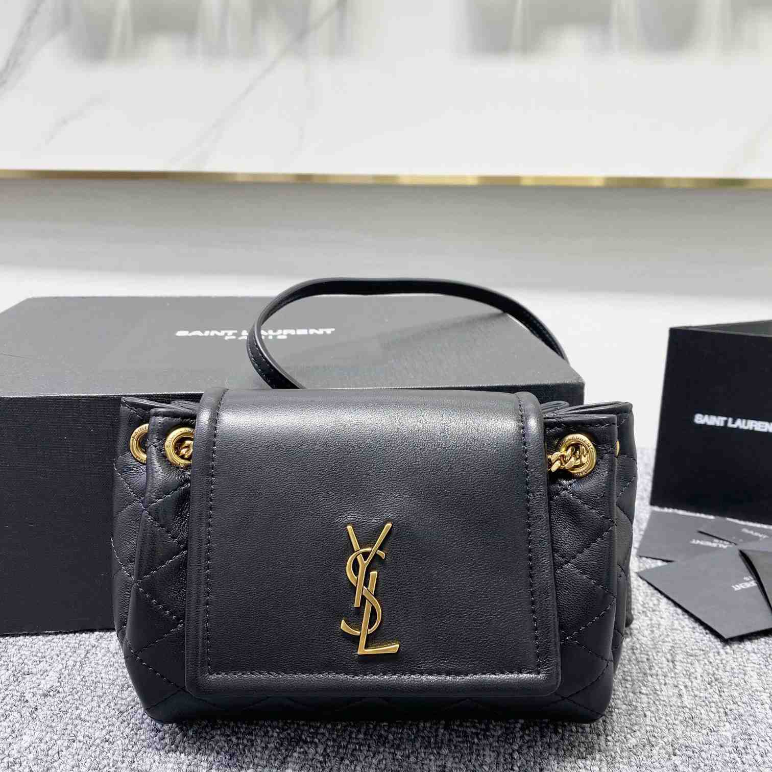 Saint Laurent Mini Nolita In Lambskin - PerfectKickZ