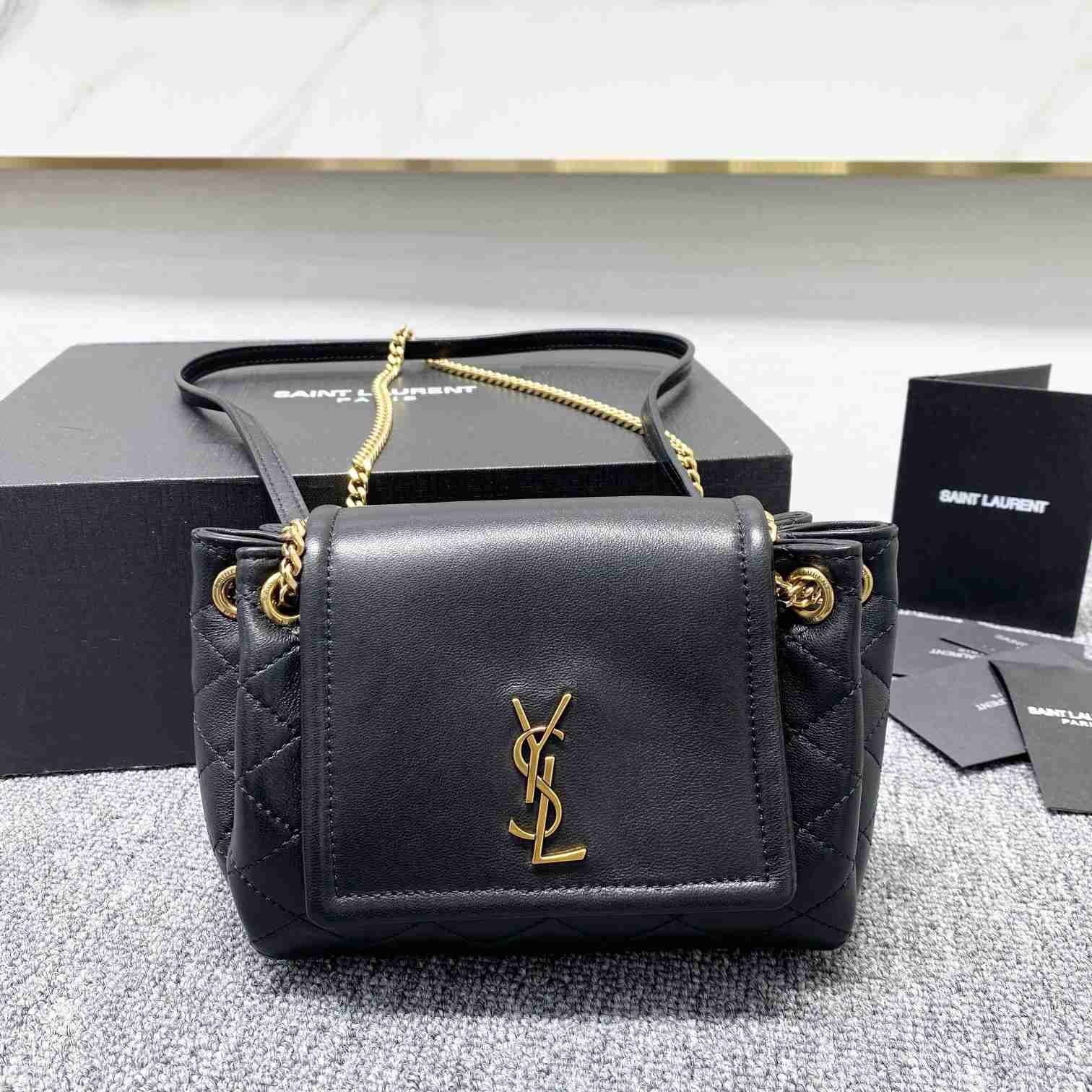 Saint Laurent Mini Nolita In Lambskin - PerfectKickZ