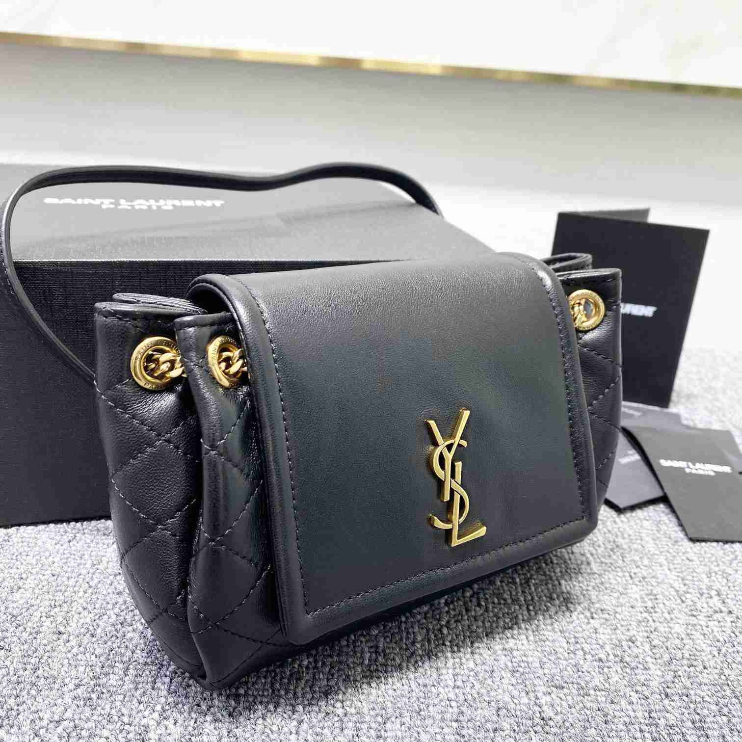 Saint Laurent Mini Nolita In Lambskin - PerfectKickZ