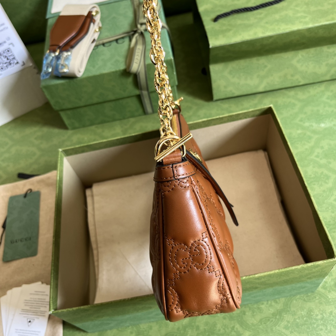 Gucci GG Matelassé Handbag(25-15-8cm) - PerfectKickZ