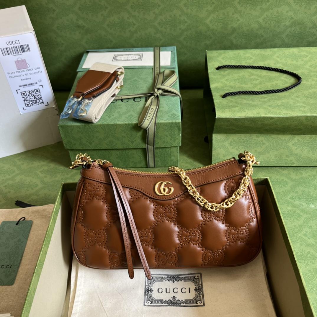 Gucci GG Matelassé Handbag(25-15-8cm) - PerfectKickZ