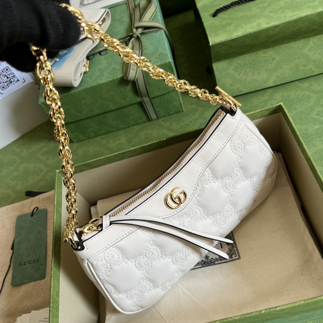 Gucci GG Matelassé Handbag(25-15-8cm) - PerfectKickZ