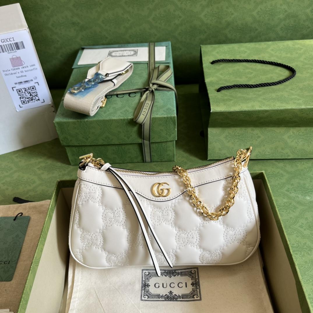 Gucci GG Matelassé Handbag(25-15-8cm) - PerfectKickZ
