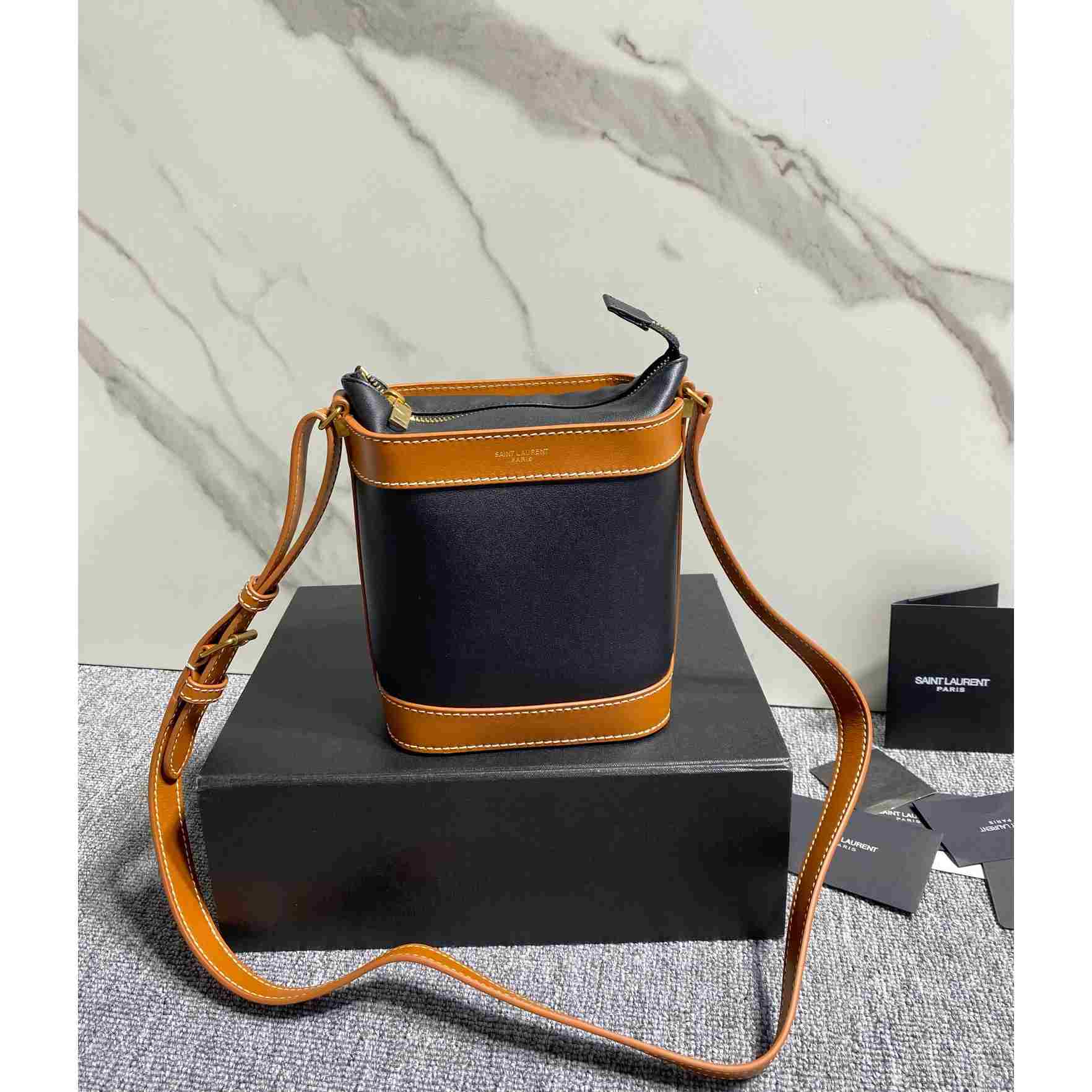 Saint Laurent Aphile Bucket Crossbody Pouch In Smooth Leather - PerfectKickZ