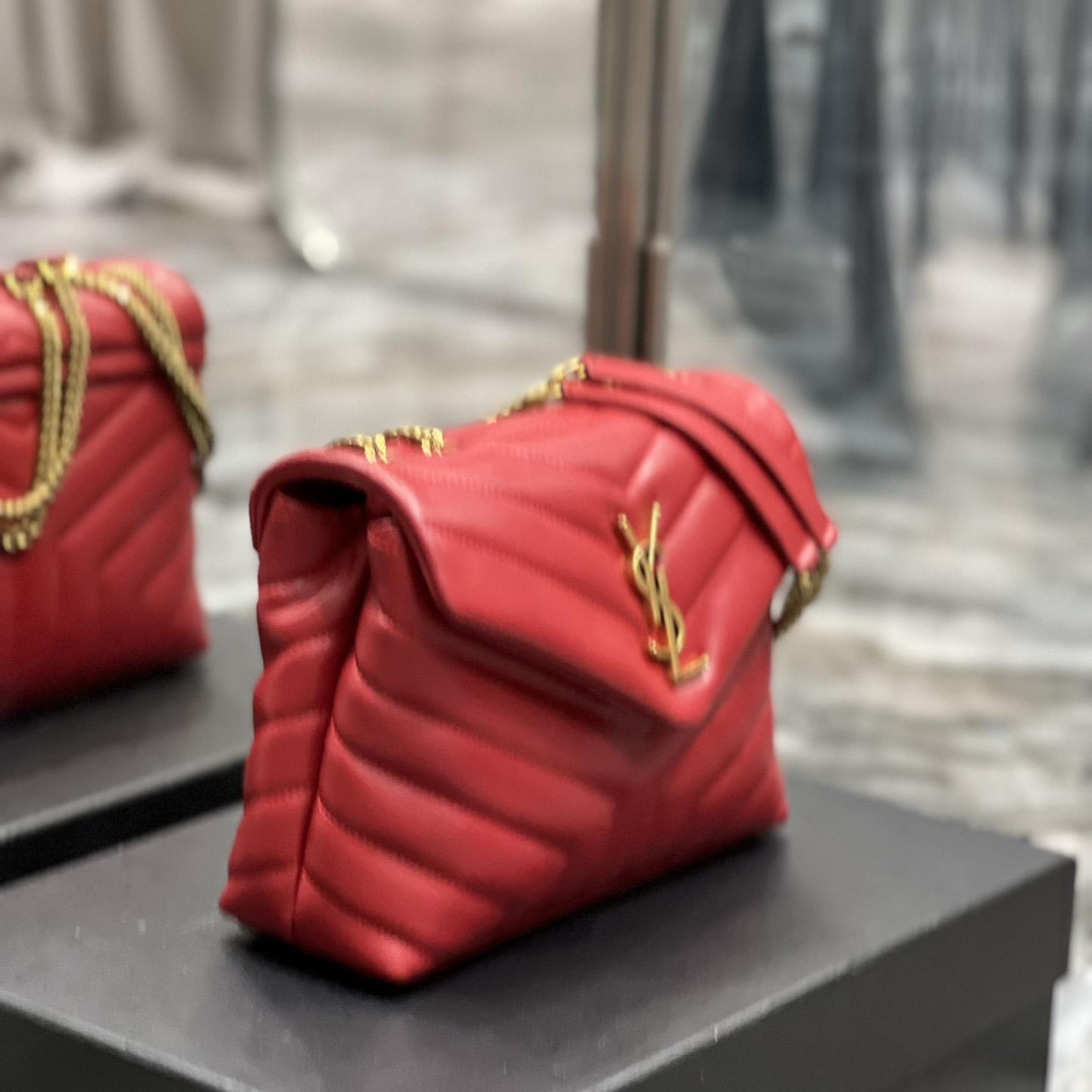 Saint Laurent Loulou Small Quilted Leather Shoulder Bag(25-17-9cm) - PerfectKickZ