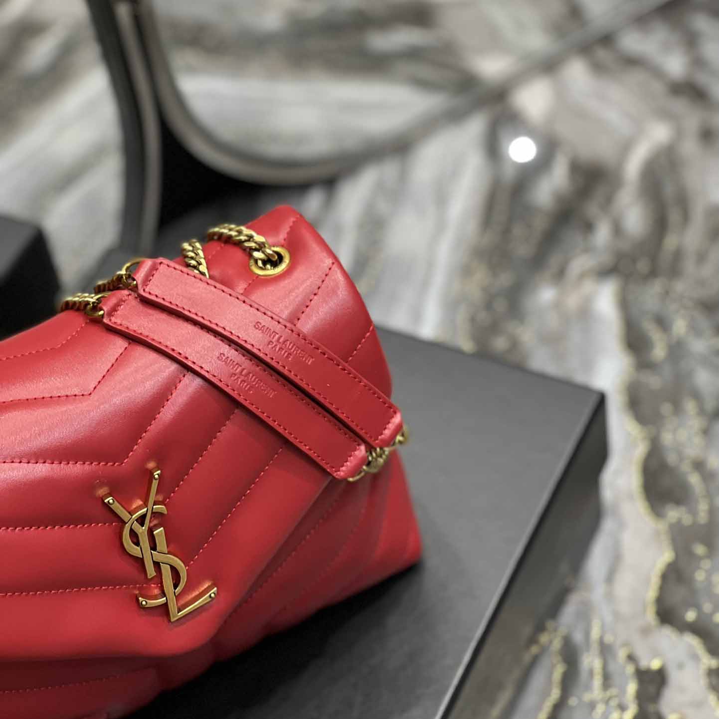 Saint Laurent Loulou Small Quilted Leather Shoulder Bag(25-17-9cm) - PerfectKickZ