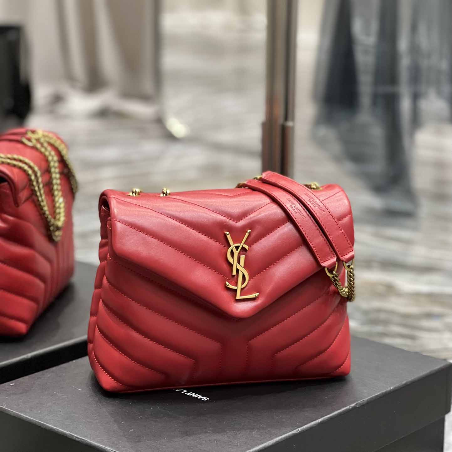 Saint Laurent Loulou Small Quilted Leather Shoulder Bag(25-17-9cm) - PerfectKickZ