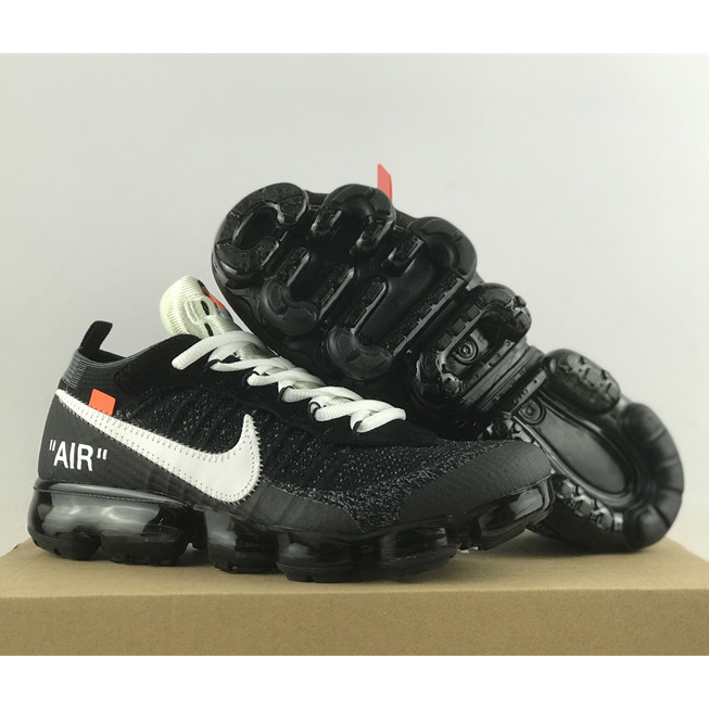 Off-White x Nike Air Vapormax Flyknit 2.0"Black/White" Sneakers    AA3831-100 - PerfectKickZ