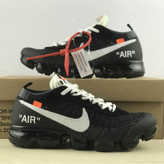 Off-White x Nike Air Vapormax Flyknit 2.0"Black/White" Sneakers    AA3831-100 - 