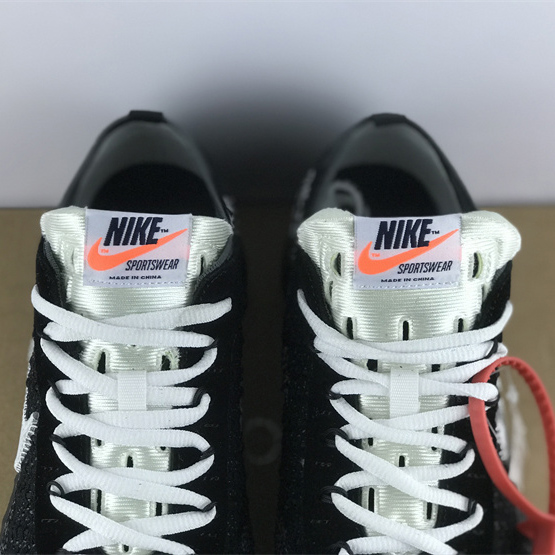 Off-White x Nike Air Vapormax Flyknit 2.0"Black/White" Sneakers    AA3831-100 - 
