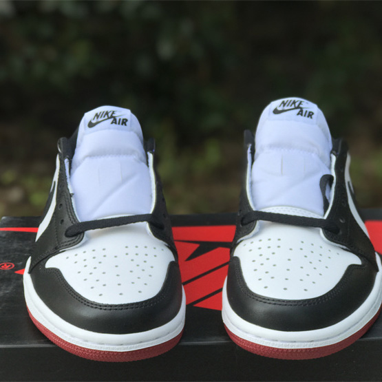 Air Jordan 1 Low “Black Toe” Sneaker      555088-125 - PerfectKickZ