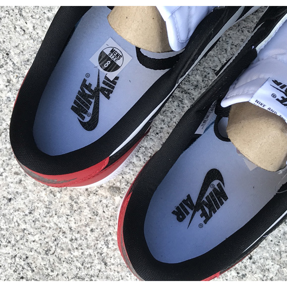 Air Jordan 1 Low “Black Toe” Sneaker      555088-125 - PerfectKickZ