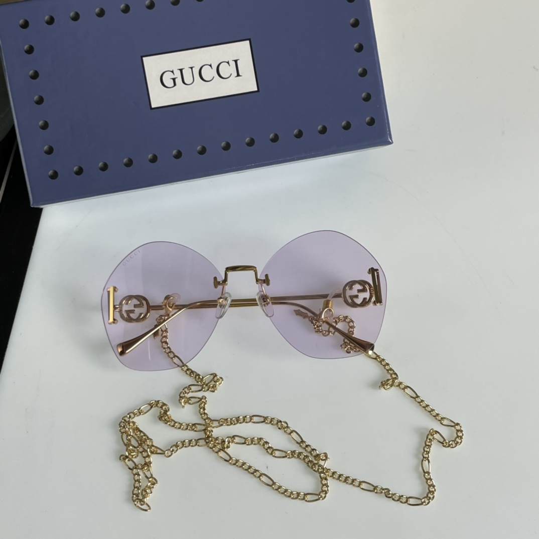 Gucci Geometric-Frame Sunglasses    GG1203S - PerfectKickZ