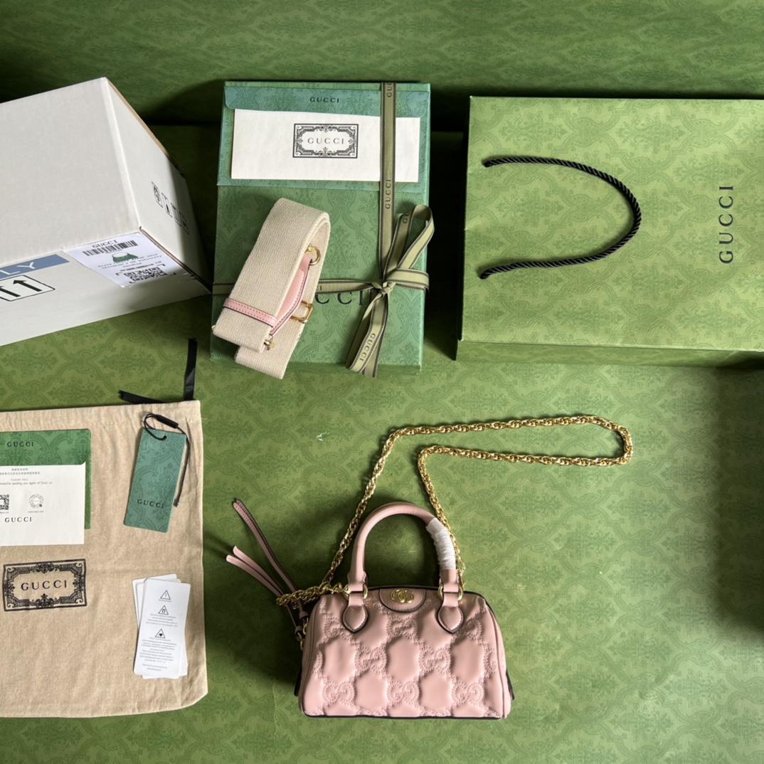 Gucci GG Matelassé Mini Bag(19*13*11cm) - PerfectKickZ
