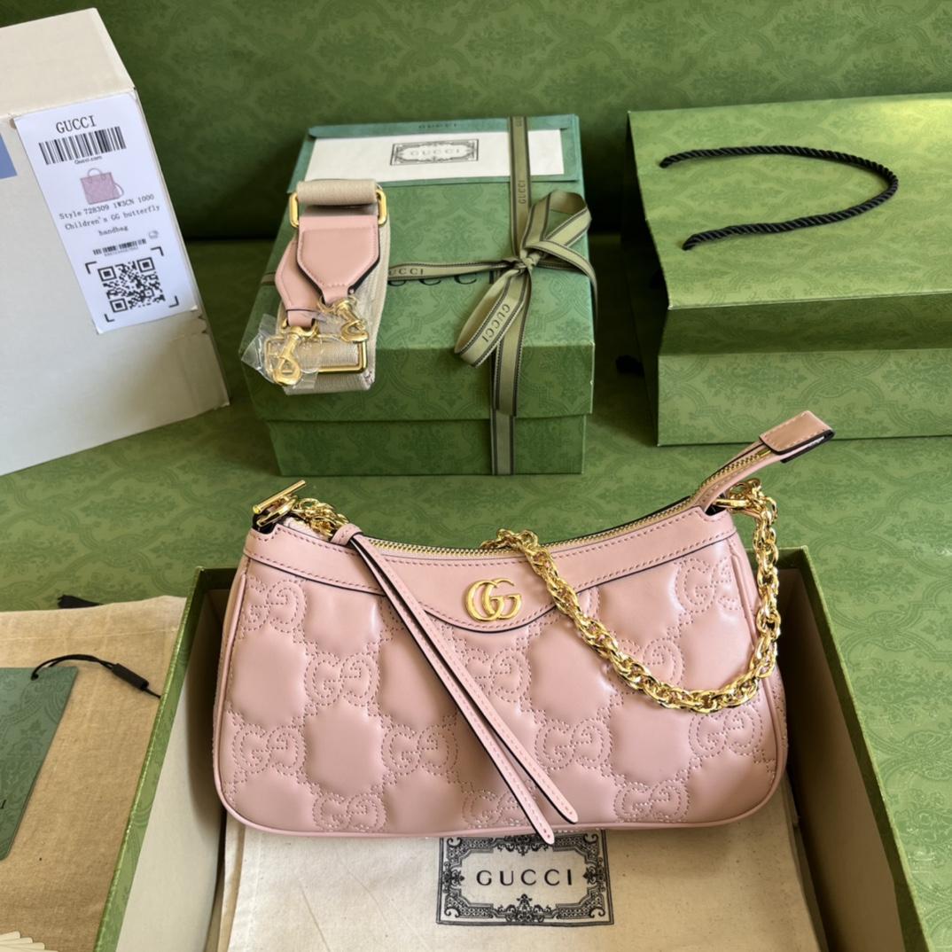 Gucci GG Matelassé Handbag(25-15-8cm) - PerfectKickZ