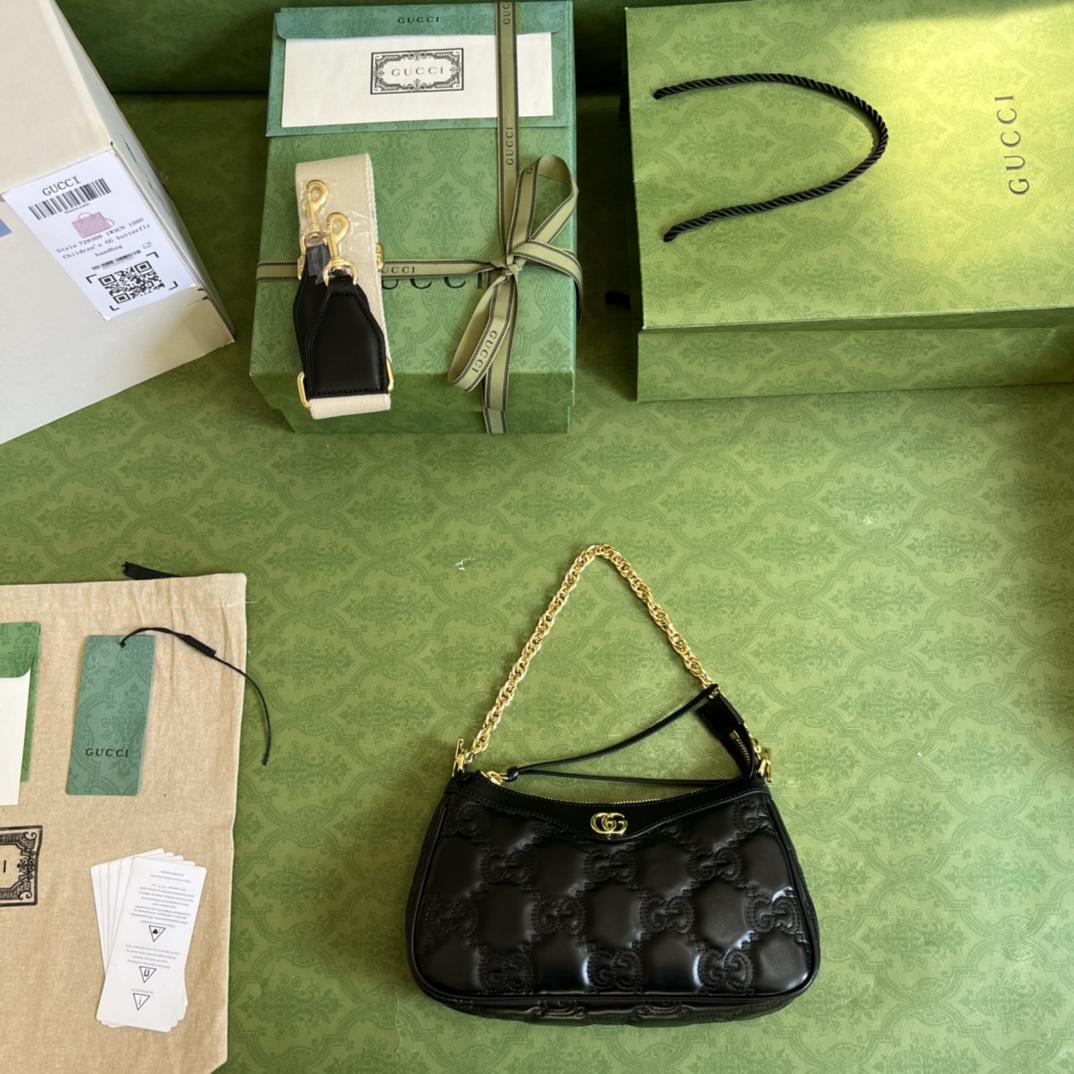 Gucci GG Matelassé Handbag(25-15-8cm) - PerfectKickZ