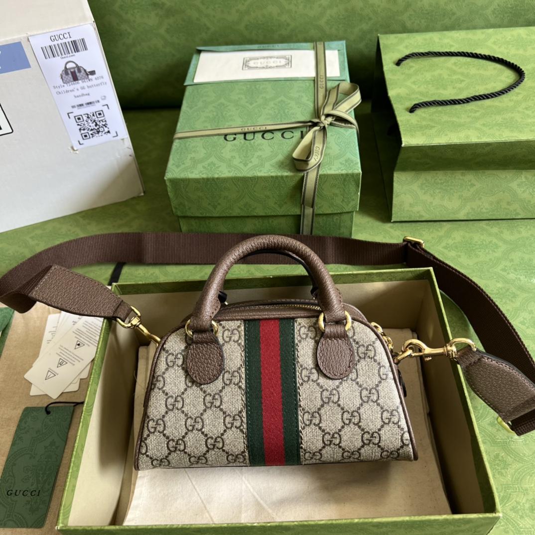 Gucci Ophidia GG Mini Top Handle Bag(21-12-10cm) - PerfectKickZ