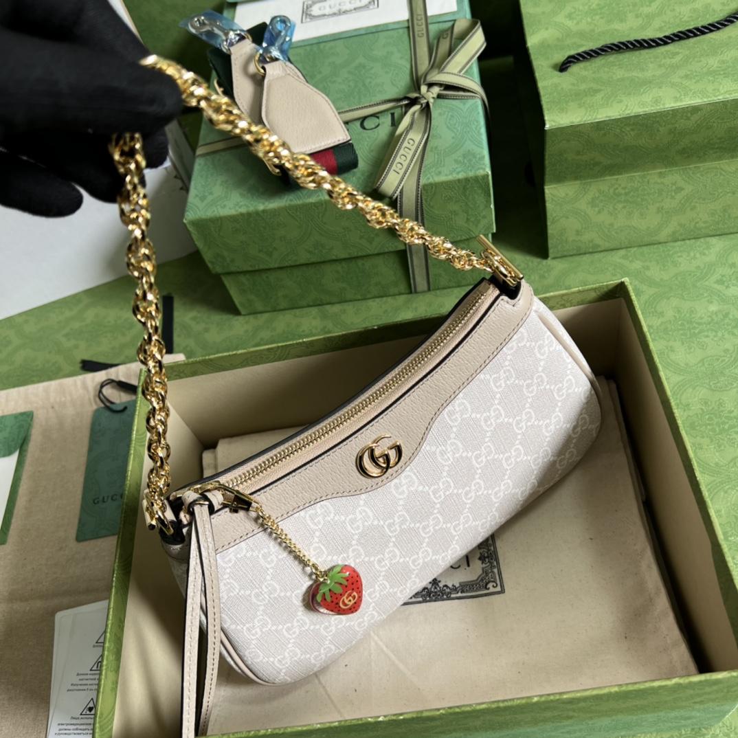 Gucci Ophidia GG Small Handbag(25*15.5*6cm)    - PerfectKickZ