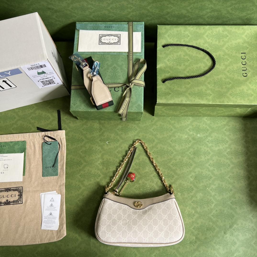 Gucci Ophidia GG Small Handbag(25*15.5*6cm)    - PerfectKickZ
