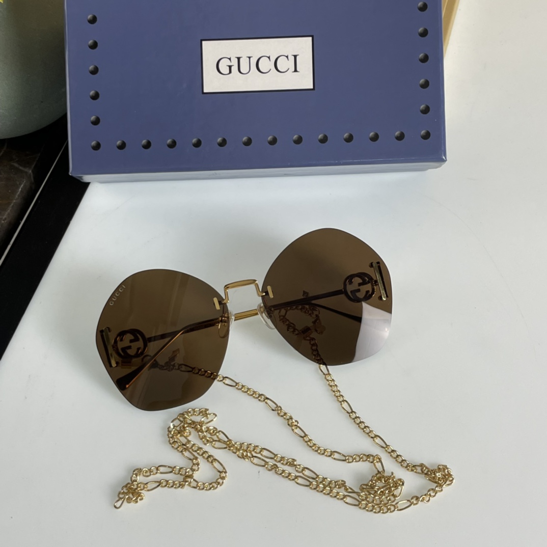 Gucci Geometric-Frame Sunglasses    GG1203S - PerfectKickZ