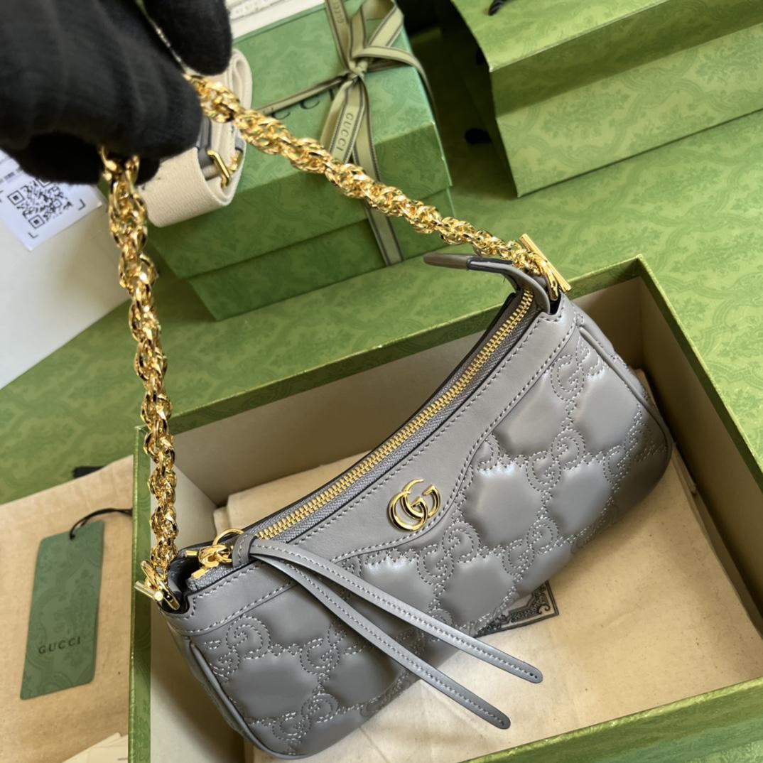 Gucci GG Matelassé Handbag(25-15-8cm) - PerfectKickZ