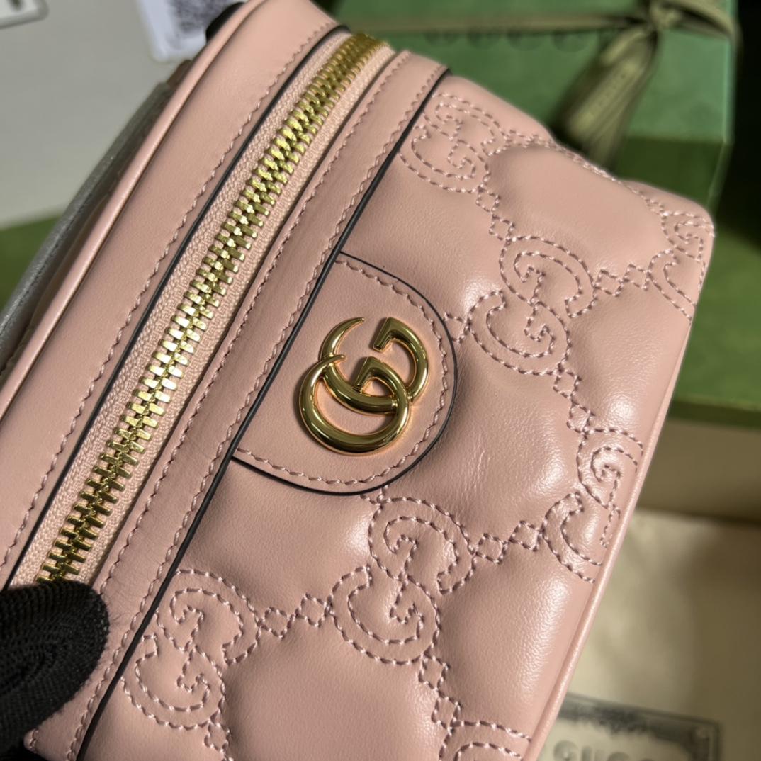 Gucci GG Matelassé Top Handle Mini Bag(16-10.5-5cm) - PerfectKickZ