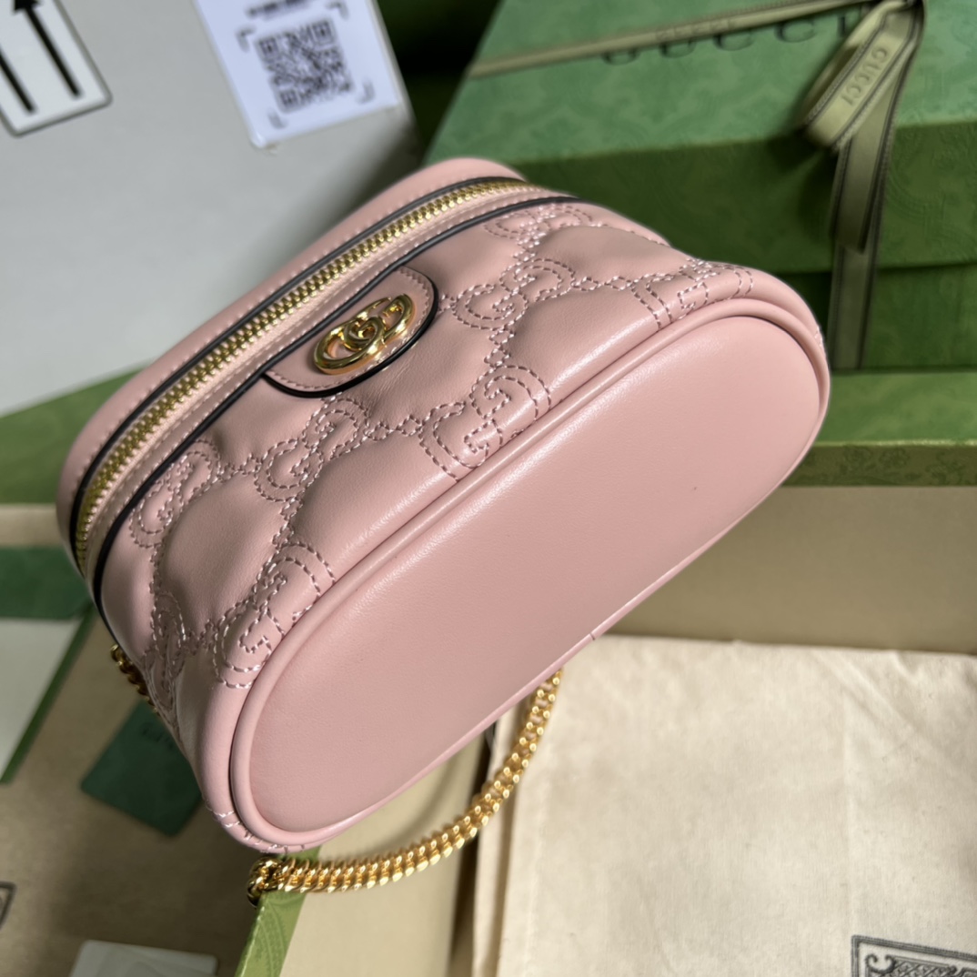 Gucci GG Matelassé Top Handle Mini Bag(16-10.5-5cm) - PerfectKickZ