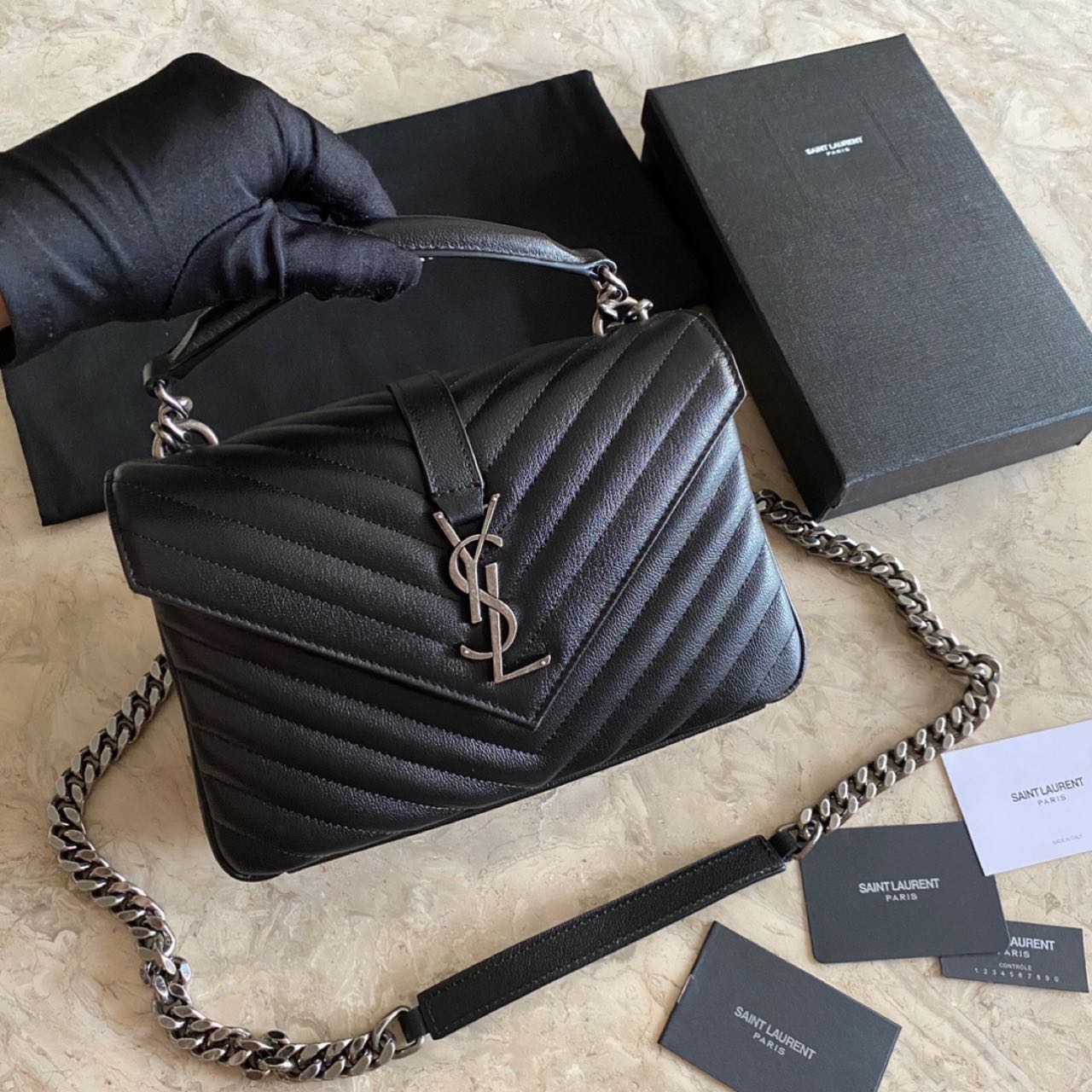 Saint Laurent College Shoulder Bag    24cm - PerfectKickZ