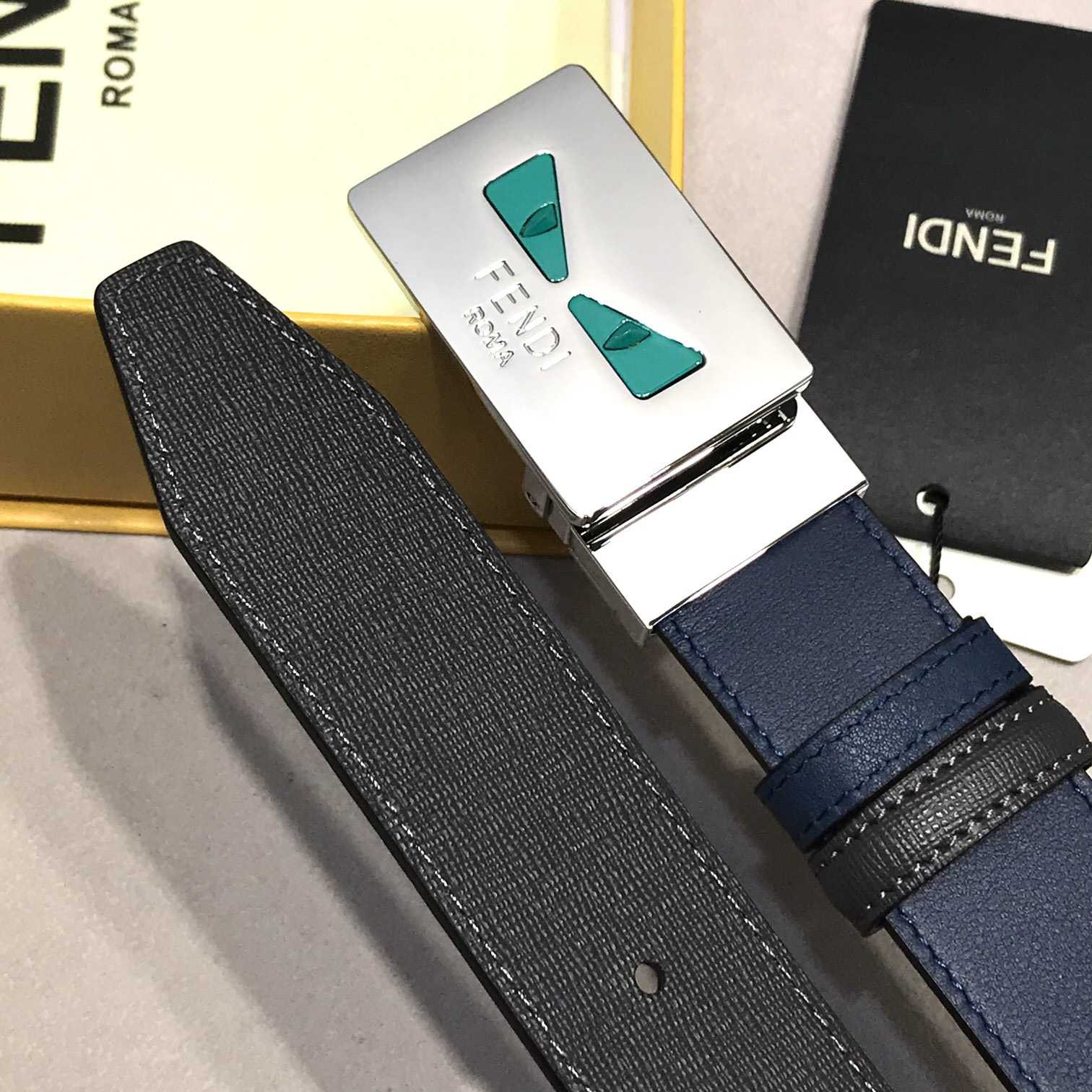 Fendi Leather Belt    35mm - PerfectKickZ