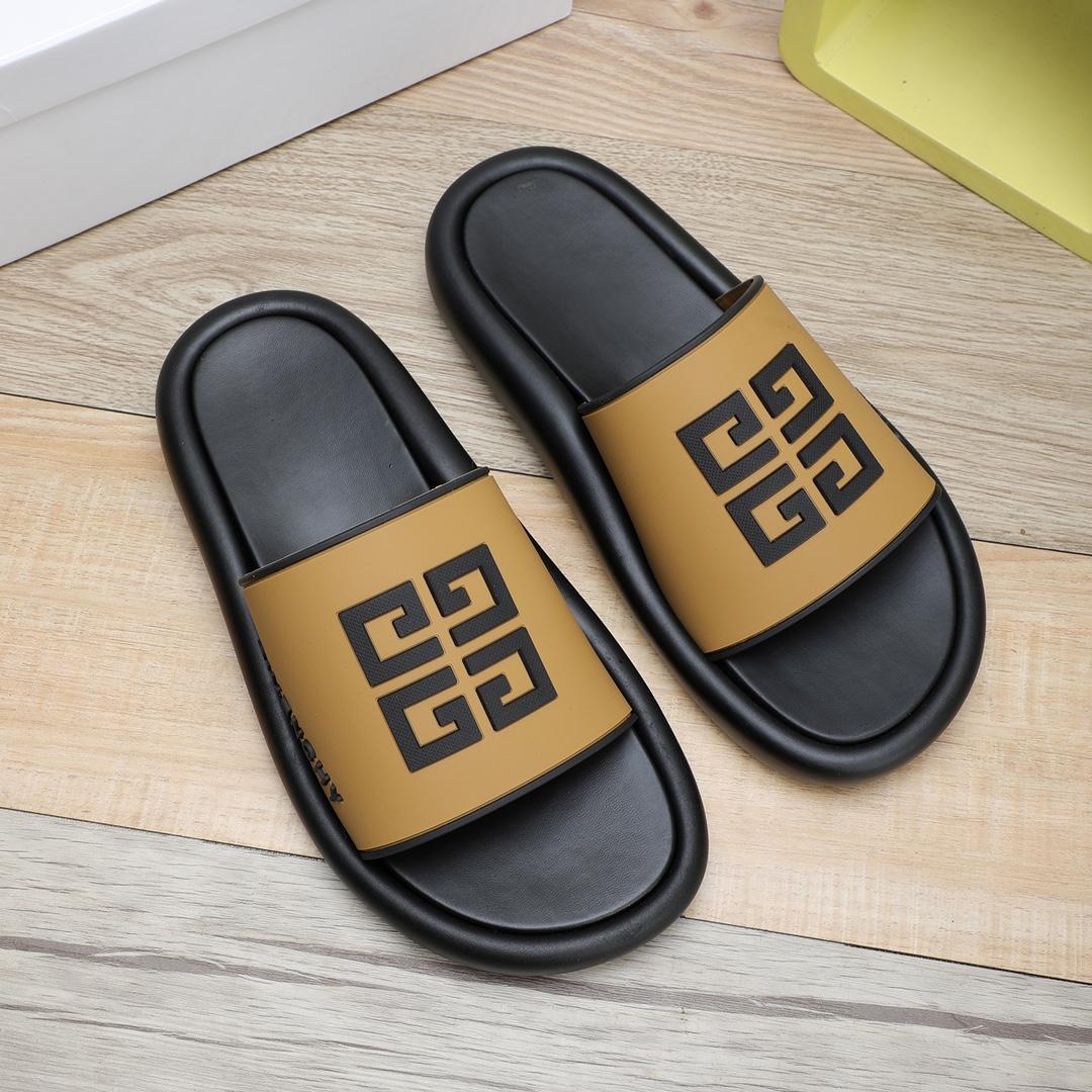 Givenchy 4G Logo Rubber Slides Sandals - PerfectKickZ