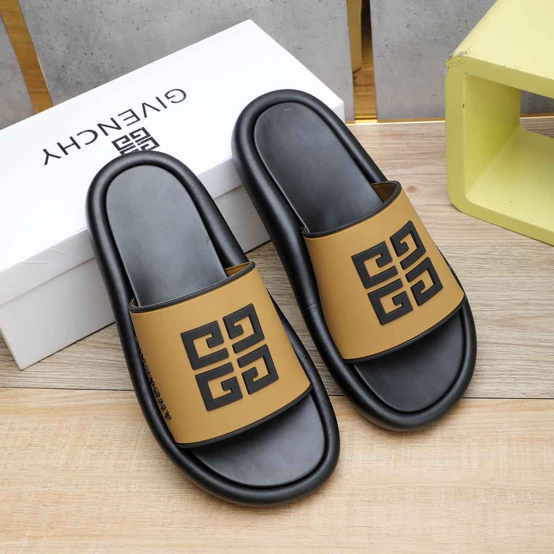 Givenchy 4G Logo Rubber Slides Sandals - PerfectKickZ