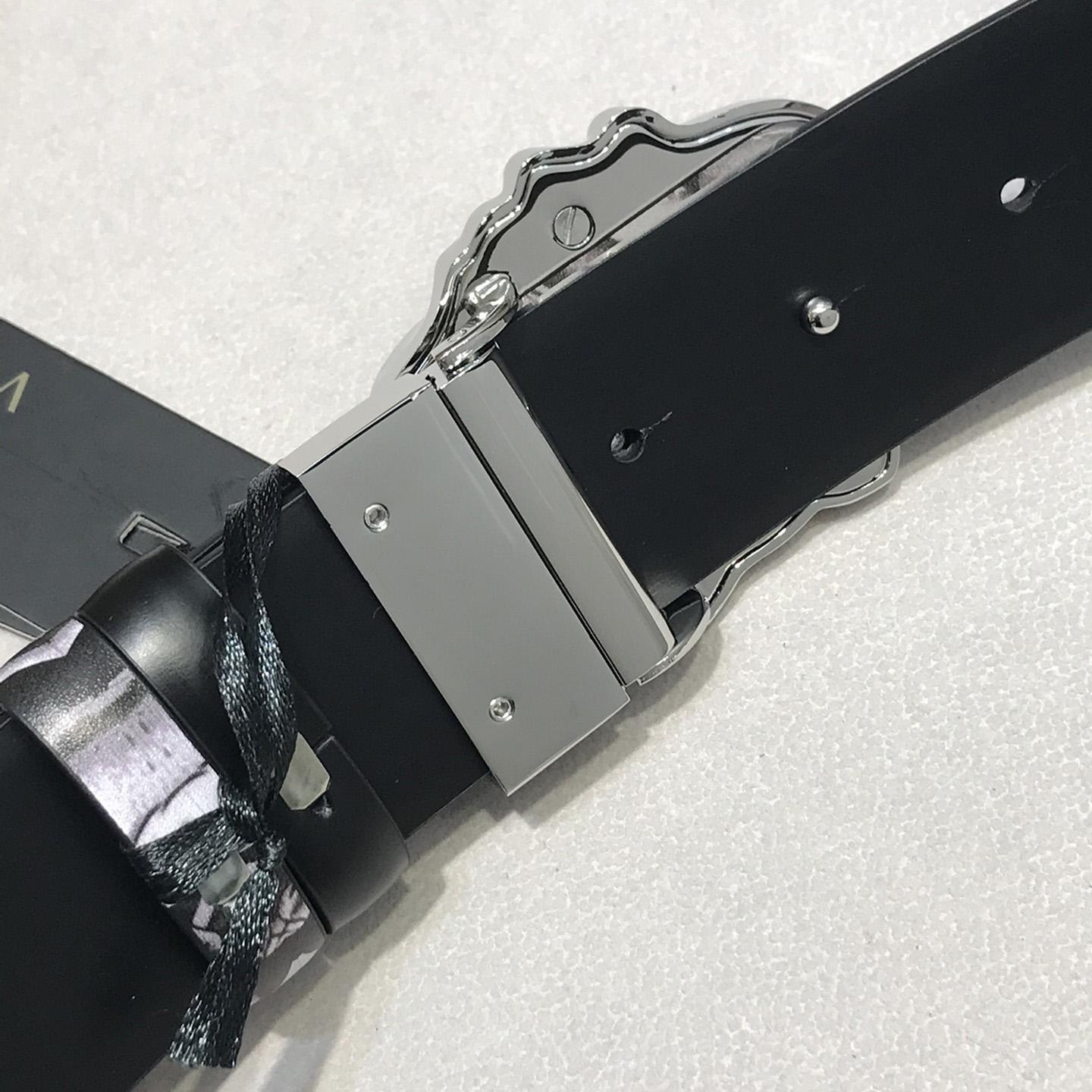 Versace La Medusa Silver Baroque Reversible Belt - PerfectKickZ