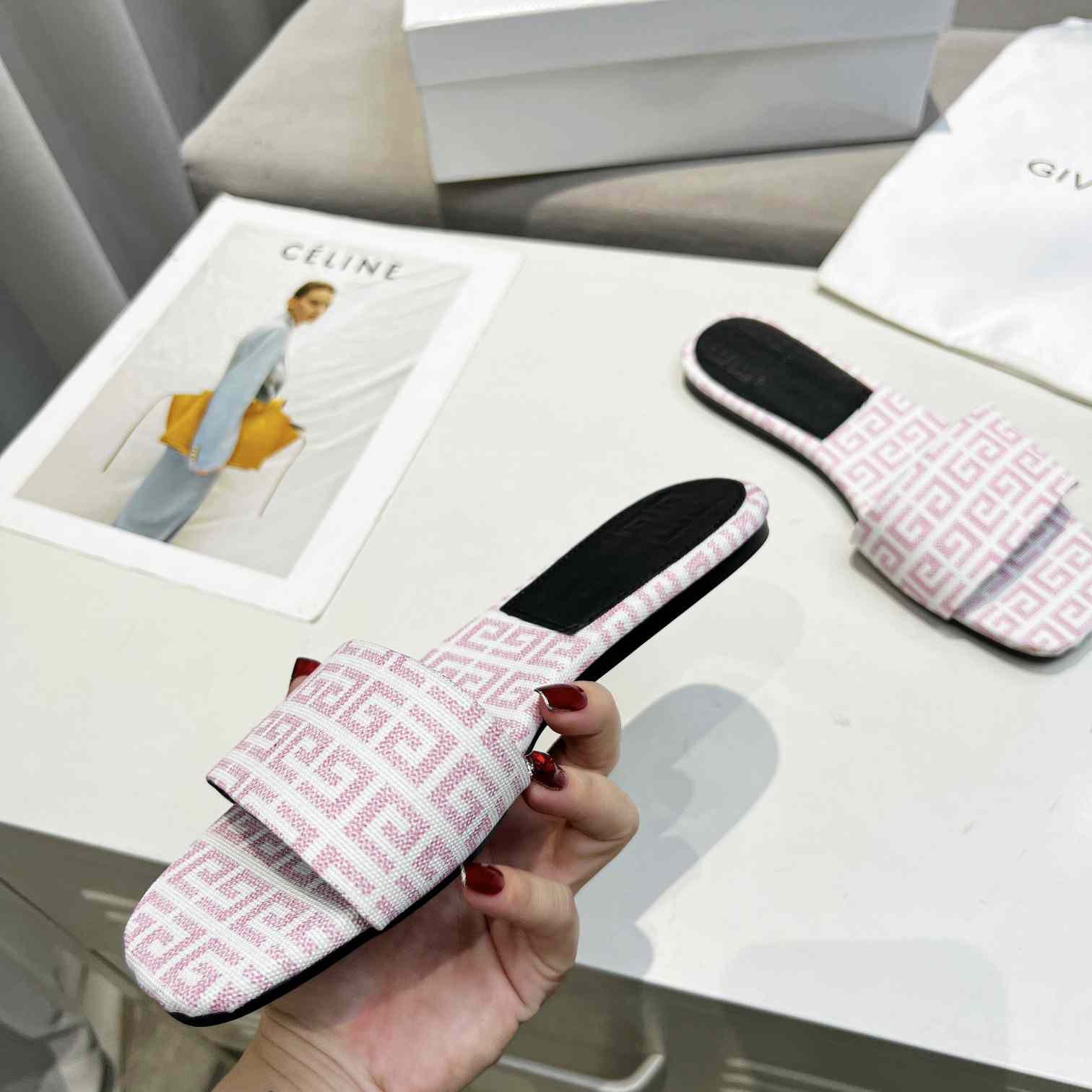 Givenchy 4G Flat Mule Sandals - PerfectKickZ