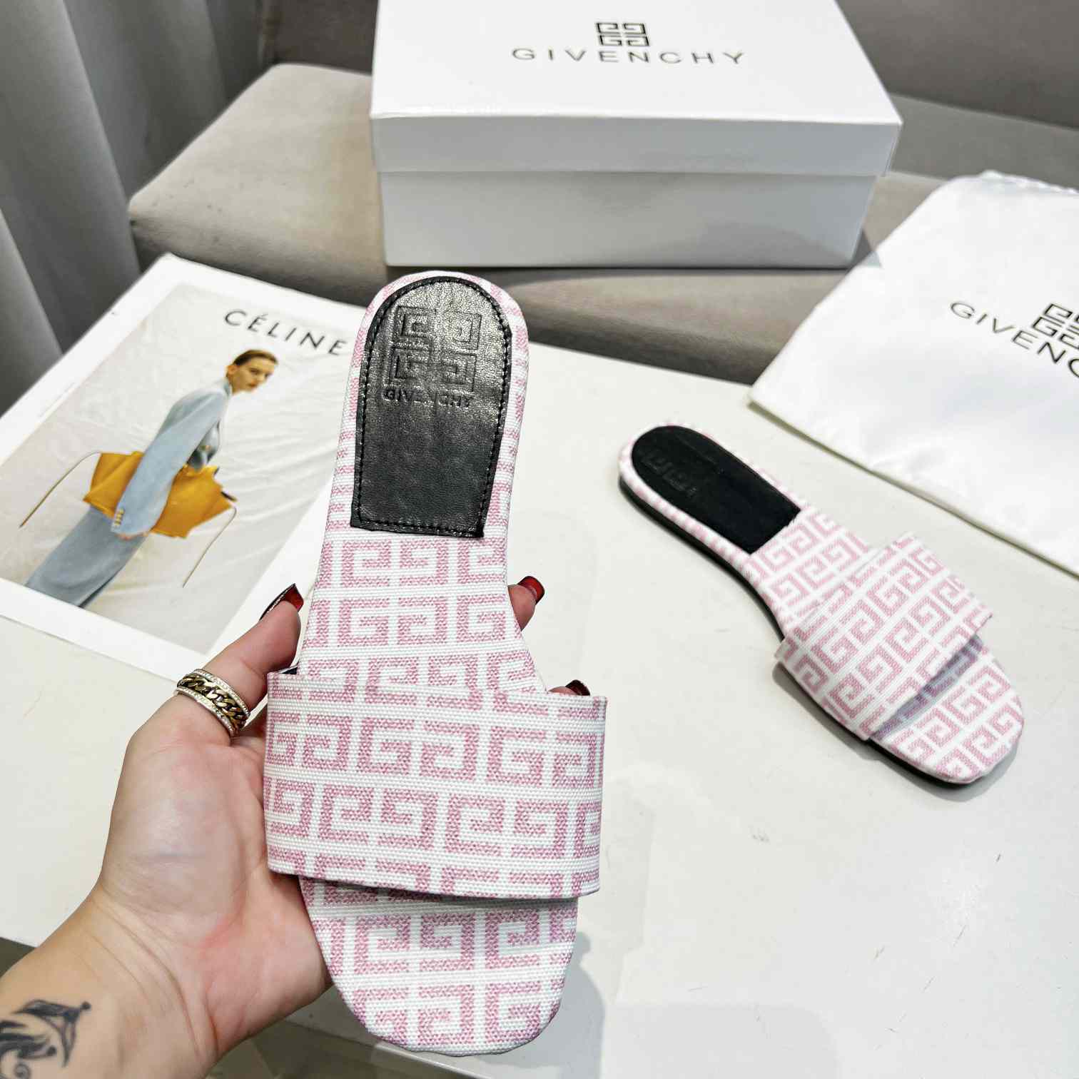 Givenchy 4G Flat Mule Sandals - PerfectKickZ