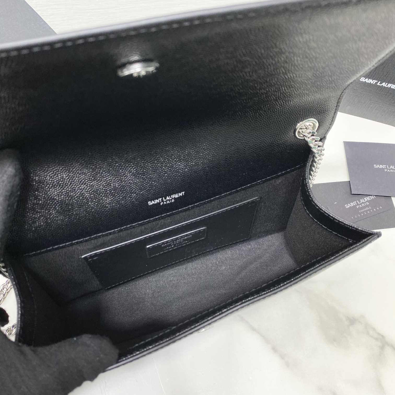 Saint Laurent Kate Medium Chain Bag In Grain De Poudre Embossed Leather - PerfectKickZ