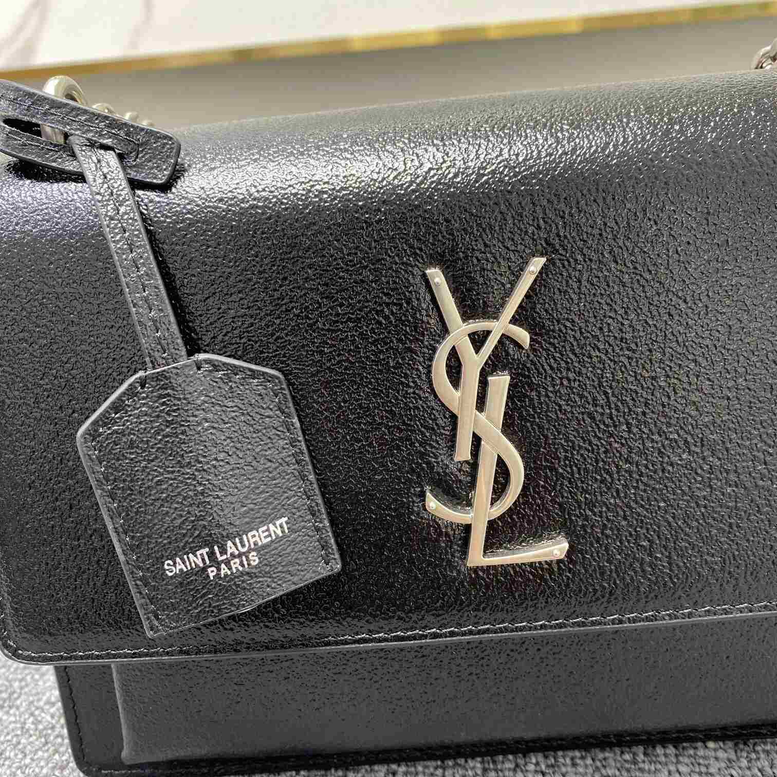 Saint Laurent Sunset Medium Chain Bag In Smooth Leather  - PerfectKickZ