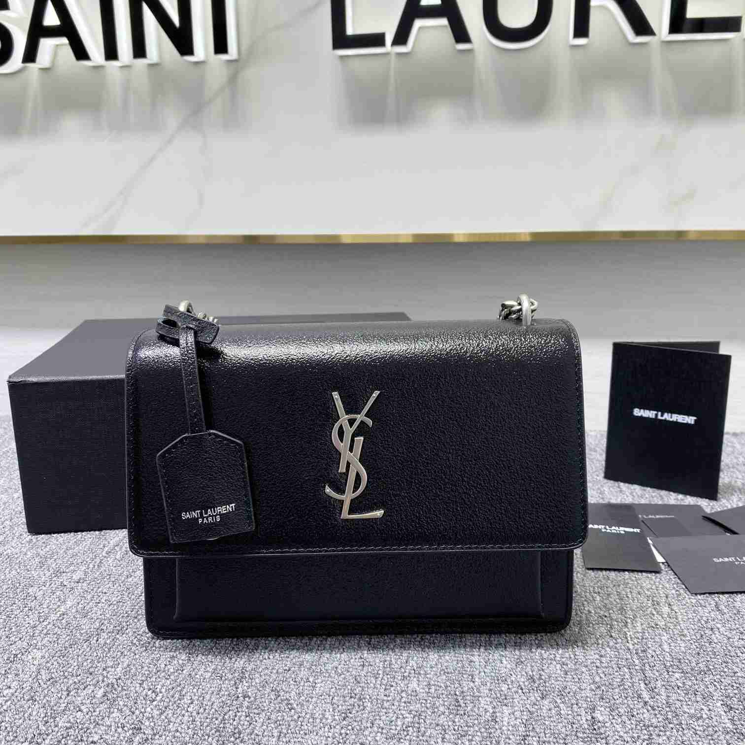 Saint Laurent Sunset Medium Chain Bag In Smooth Leather  - PerfectKickZ