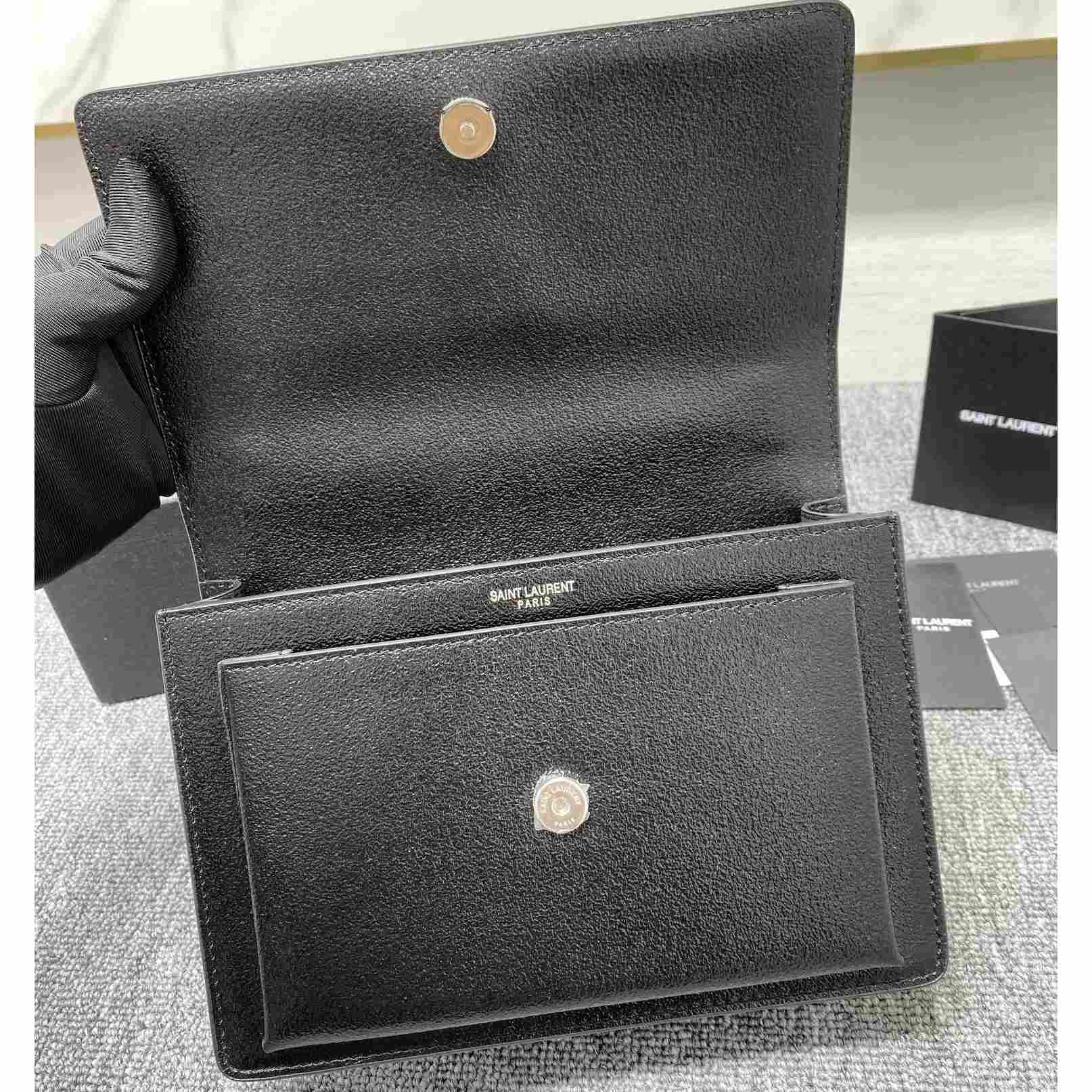 Saint Laurent Sunset Medium Chain Bag In Smooth Leather  - 