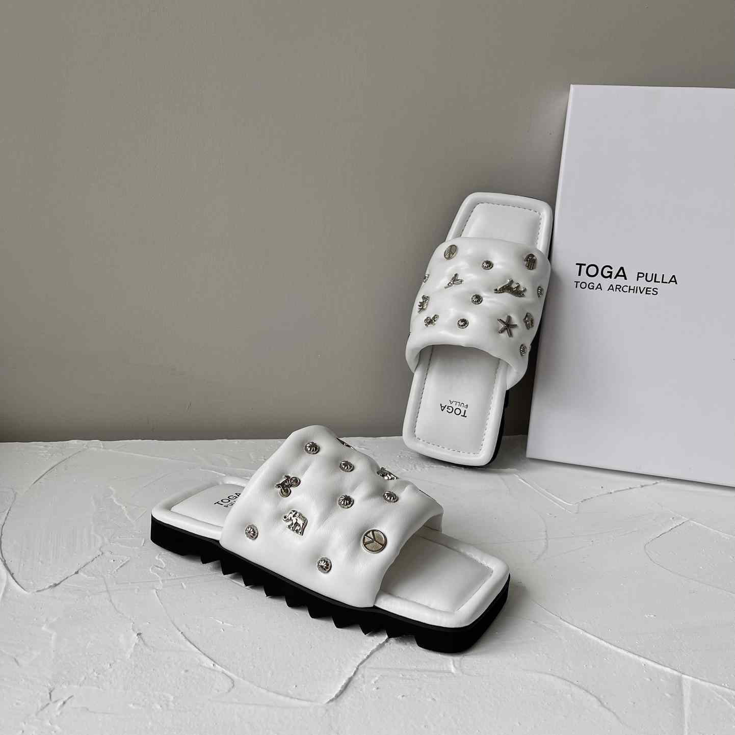 Toga Virilis Leather Slides - PerfectKickZ