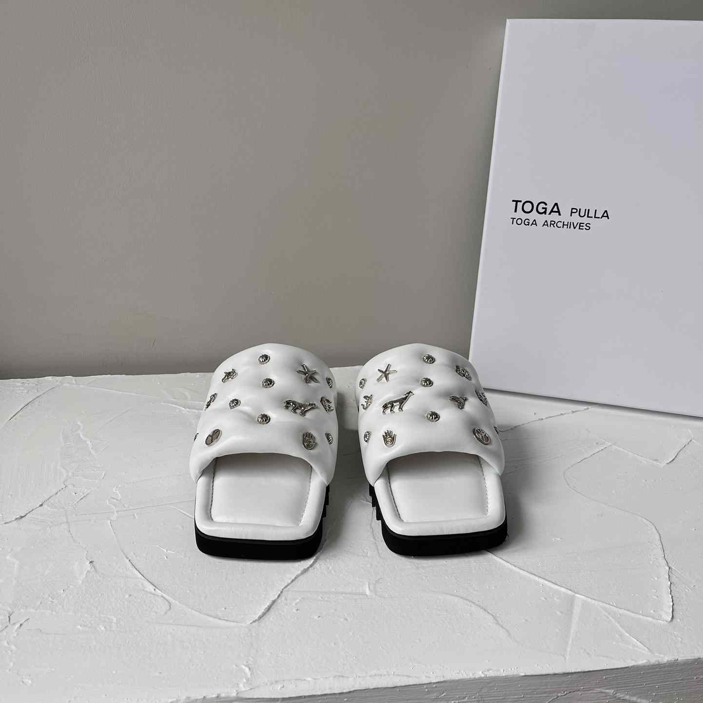 Toga Virilis Leather Slides - PerfectKickZ