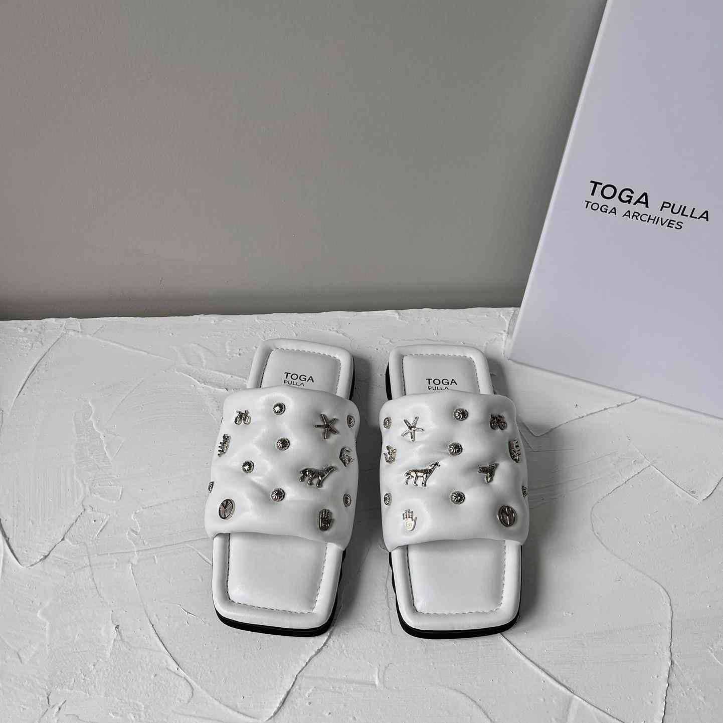 Toga Virilis Leather Slides - PerfectKickZ
