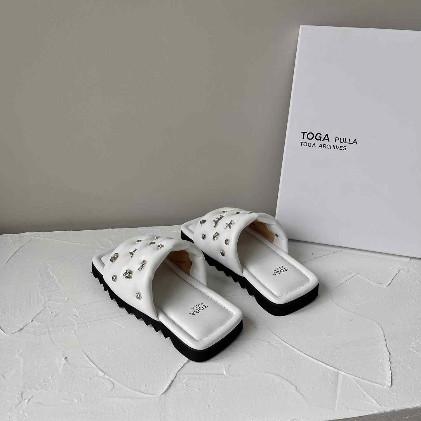Toga Virilis Leather Slides - PerfectKickZ