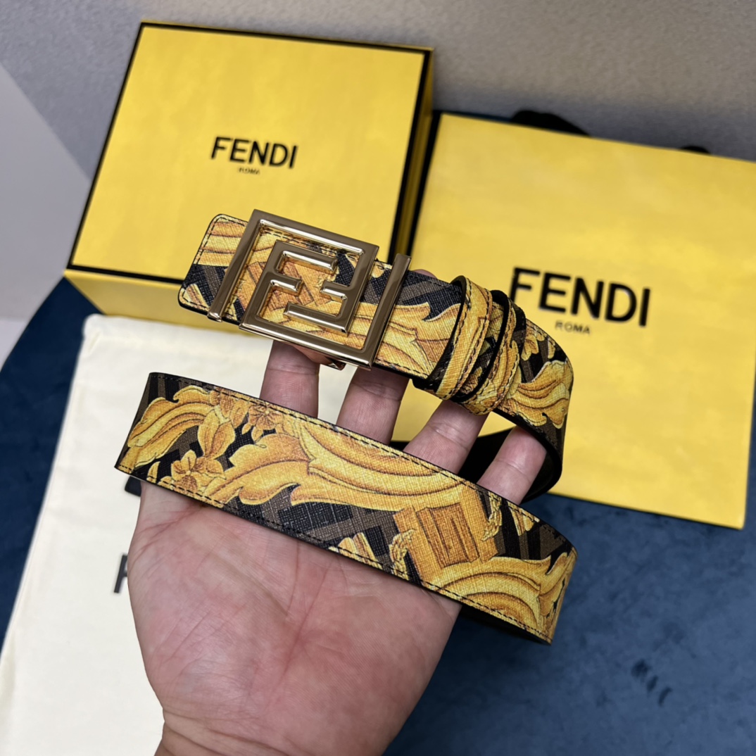 Fendi x Versace Fendace Reversible Belt - PerfectKickZ