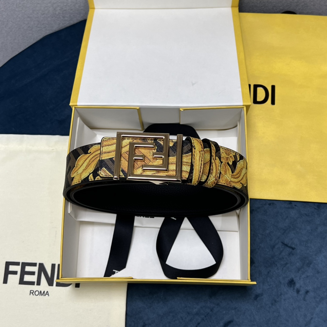 Fendi x Versace Fendace Reversible Belt - PerfectKickZ