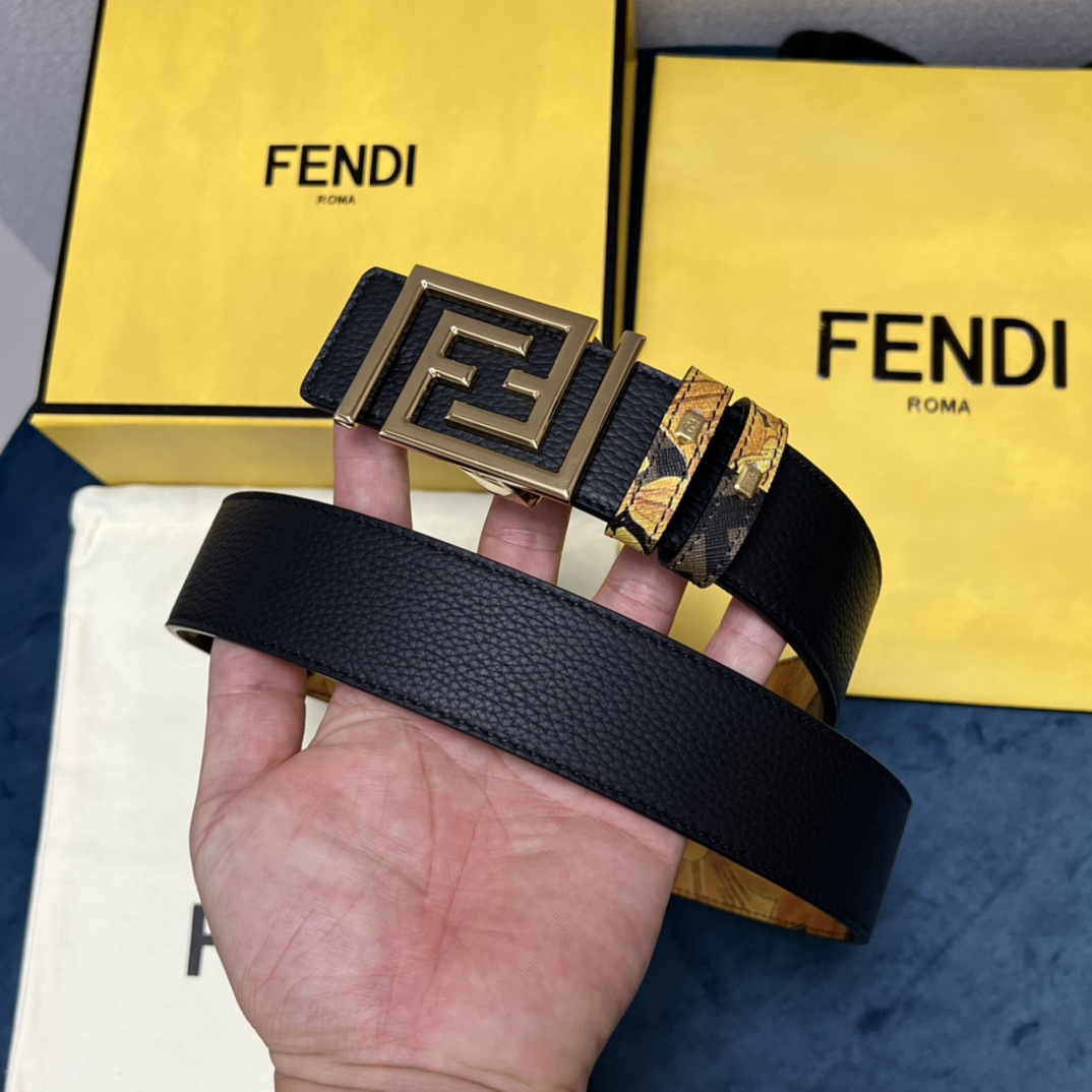 Fendi x Versace Fendace Reversible Belt - PerfectKickZ
