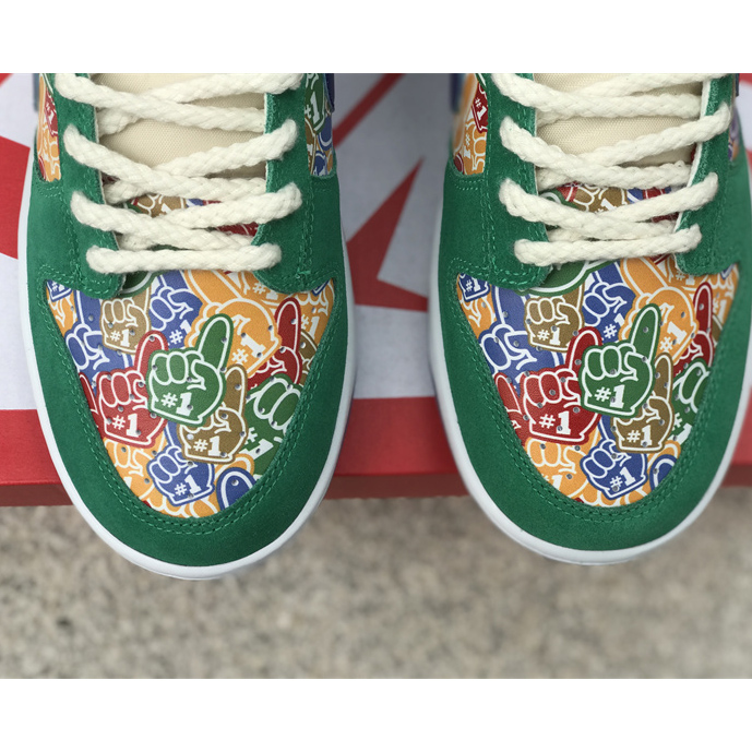 Nike Dunk Low “Foam Finger” Sneaker       DZ5184-300 - PerfectKickZ