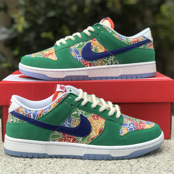 Nike Dunk Low “Foam Finger” Sneaker       DZ5184-300 - PerfectKickZ