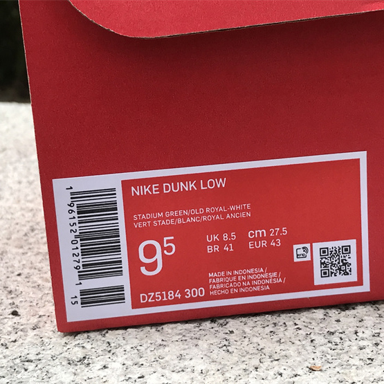 Nike Dunk Low “Foam Finger” Sneaker       DZ5184-300 - PerfectKickZ